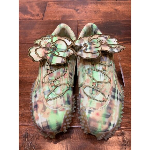 Puma x Collina Strada Women's Mostro Sneaker Green Faded Plaid New Size 8.5 | 39 - Picture 4 of 15